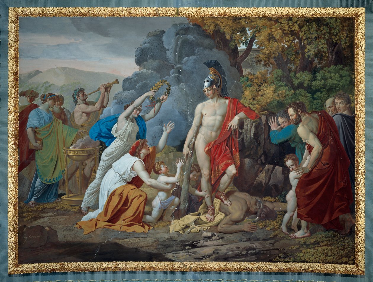 Theseus a Minotaurus od Giuseppe Cammarana od Giuseppe Cammarano