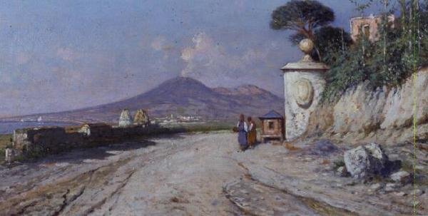Pompeje: (panel) od Giuseppe Carelli