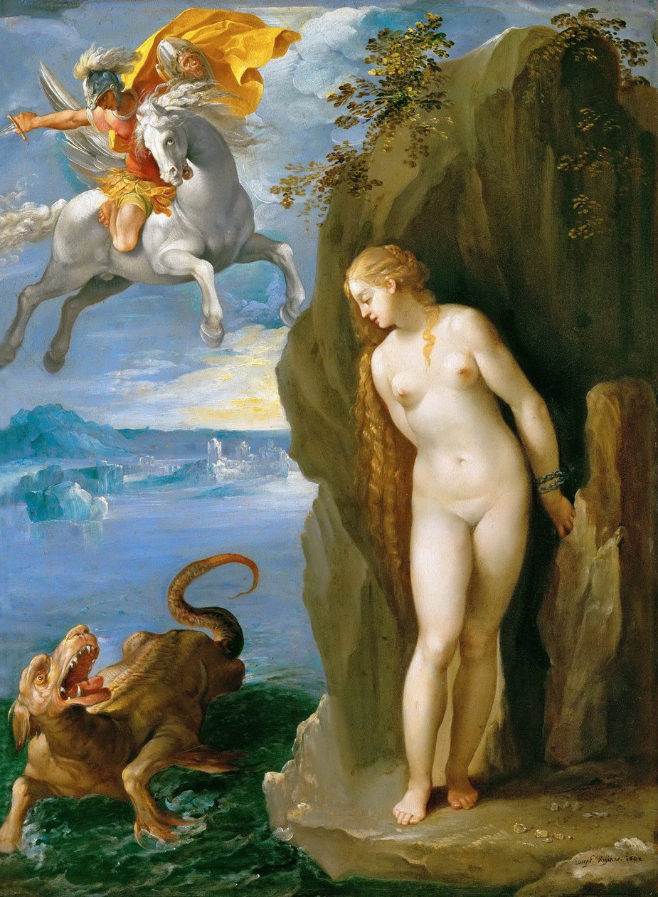 Německy: Perseus befreit Andromeda Perseus and Andromeda od Giuseppe Cesari