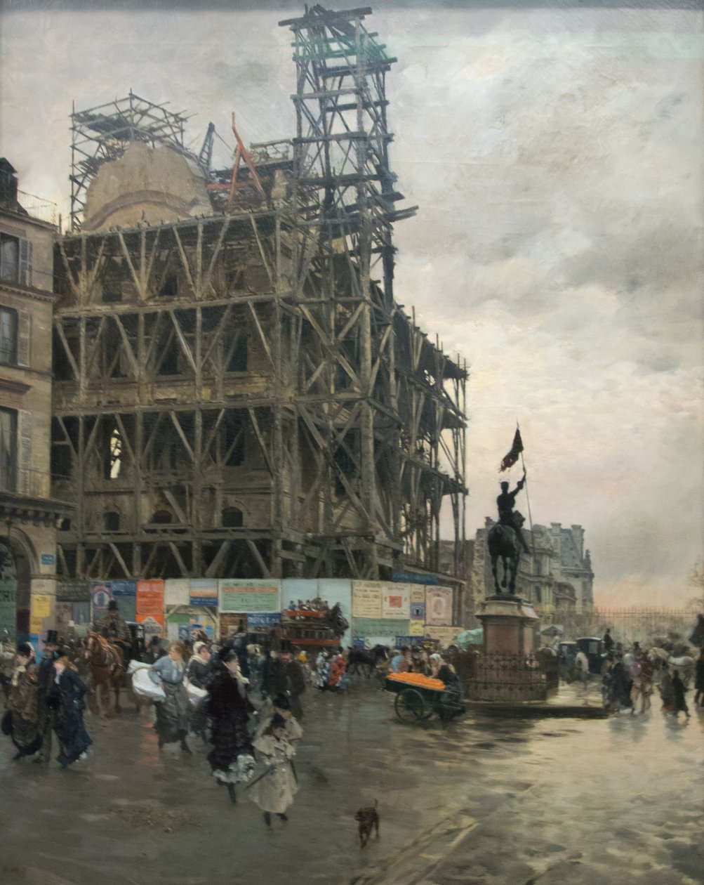 Place des Pyramides od Giuseppe de Nittis