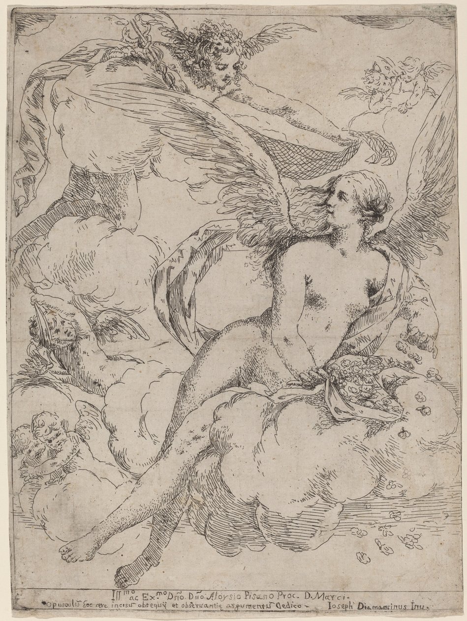 Flora a Merkur od Giuseppe Diamantini