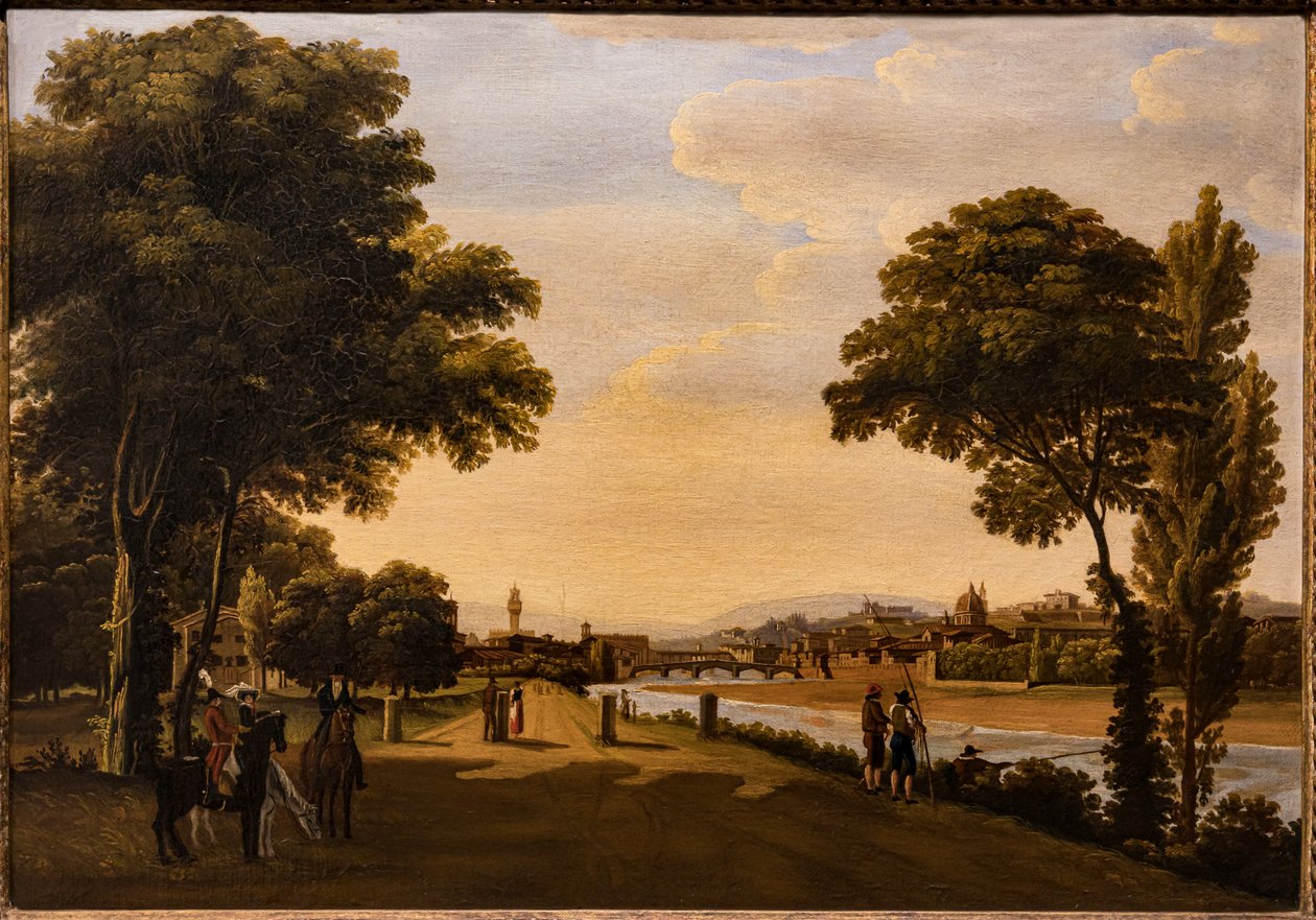 Pohled na Arno od Giuseppe Gherardi