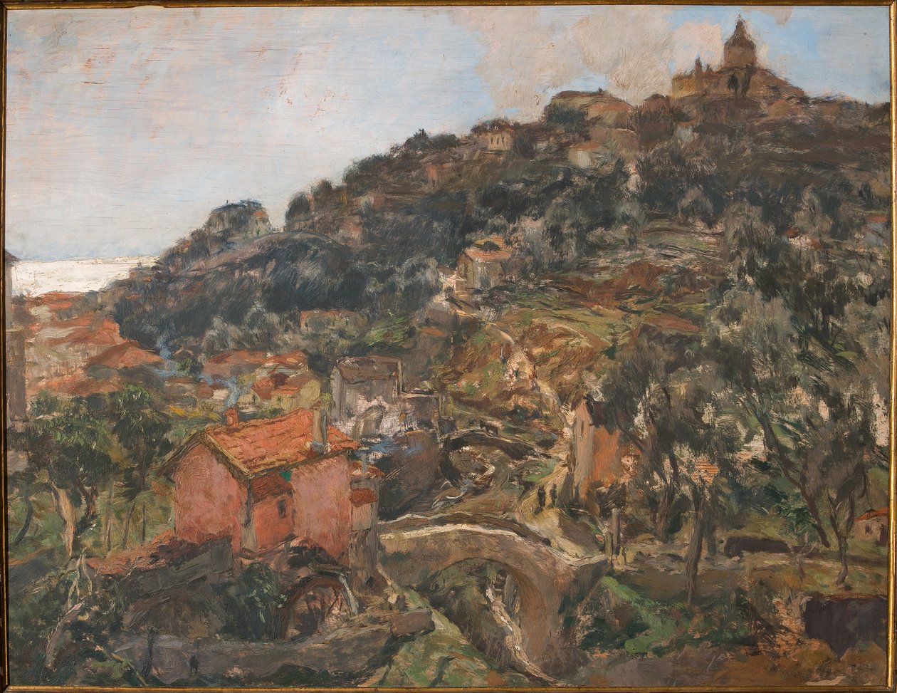 Sanremo (olej na překližce) od Giuseppe Graziosi