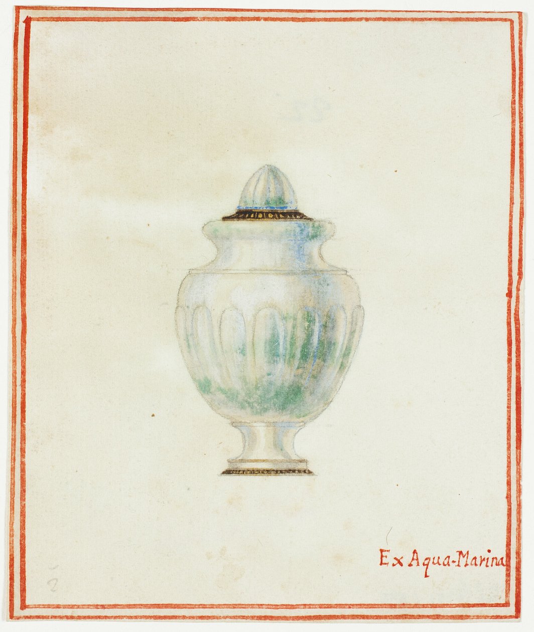Akvamarínová urna od Giuseppe Grisoni