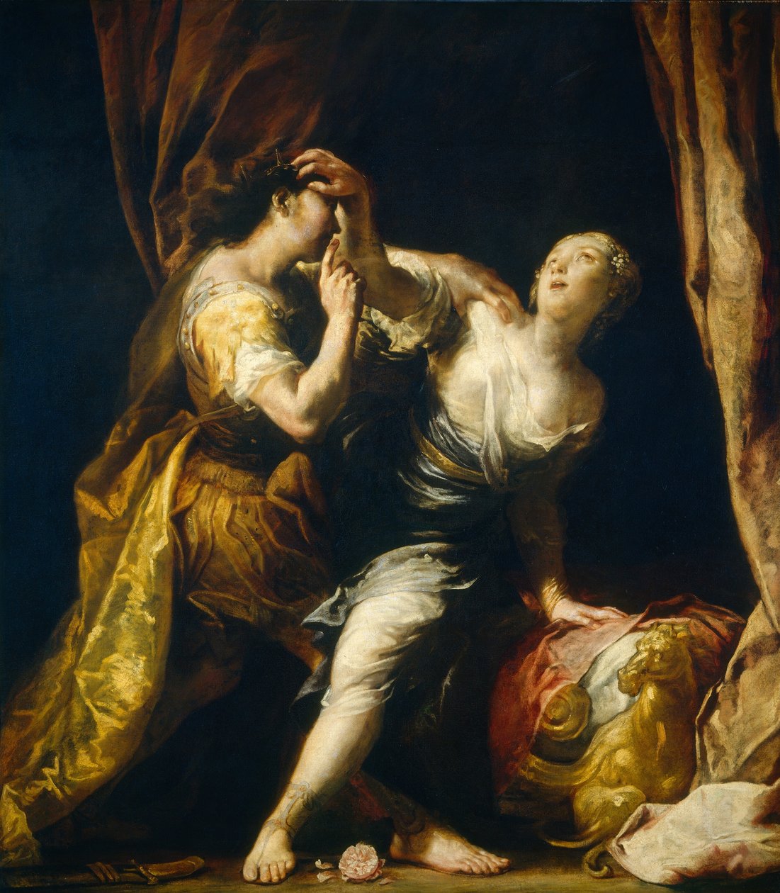 Tarquin a Lukrécie od Giuseppe Maria Crespi