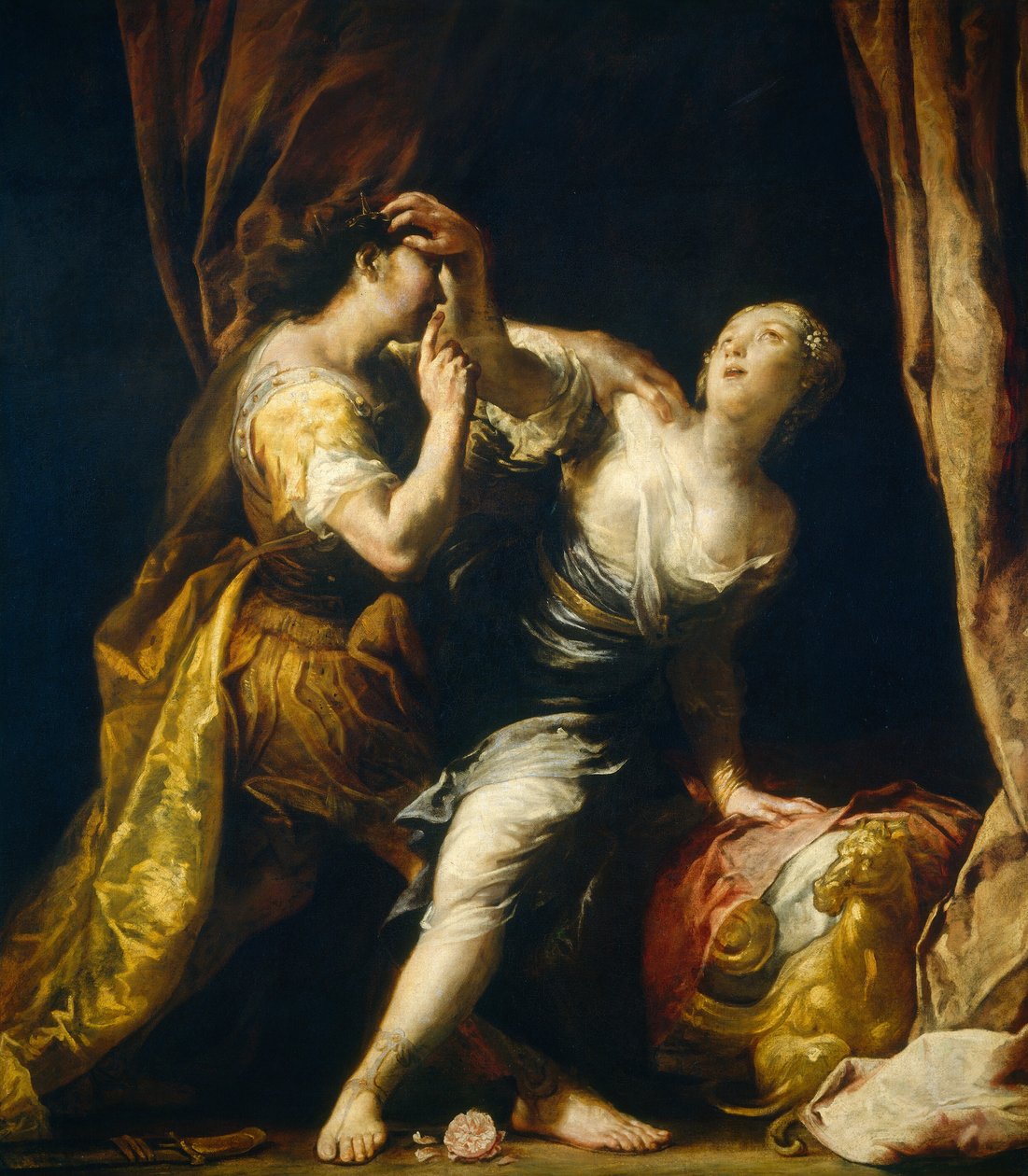 Tarquin a Lucretia, c. 16951700. od Giuseppe Maria Crespi