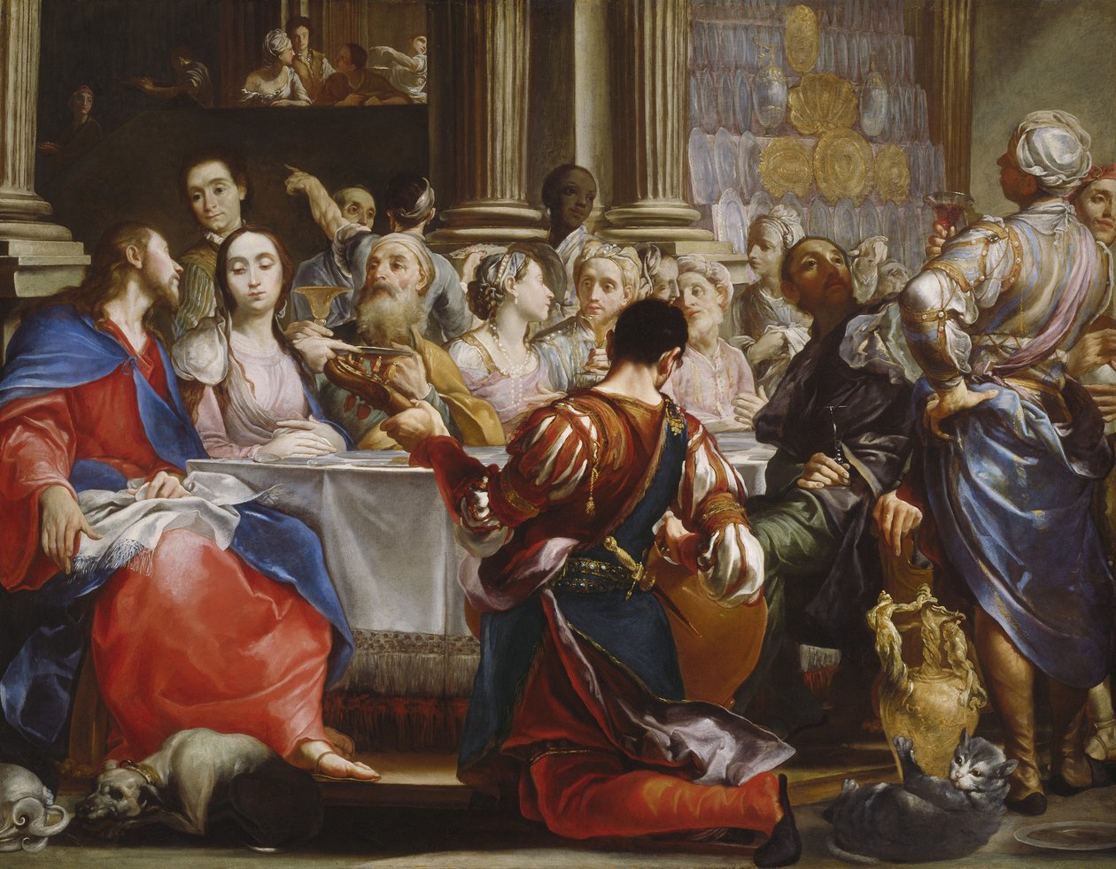 Svatba v Káně, kolem roku 1686 od Giuseppe Maria Crespi