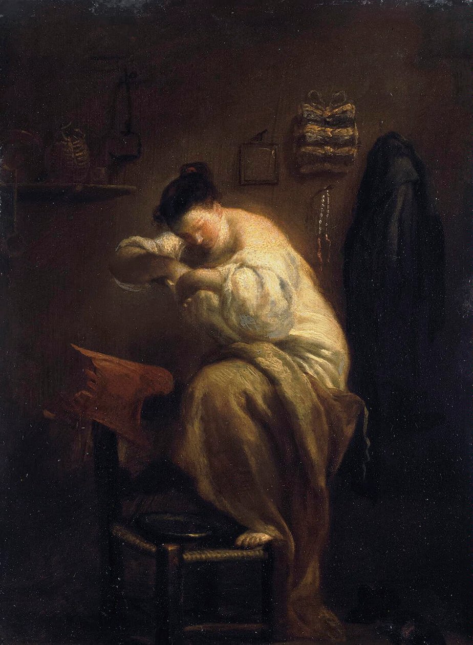 Žena hledá blechy, 1710. od Giuseppe Maria Crespi