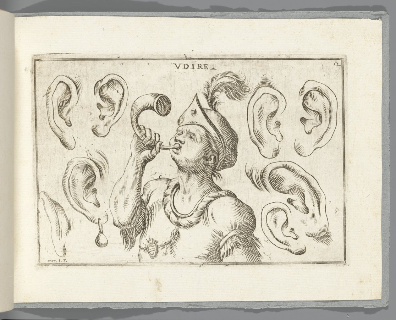 sluch Udire (název na objektu) od Giuseppe Maria Mitelli