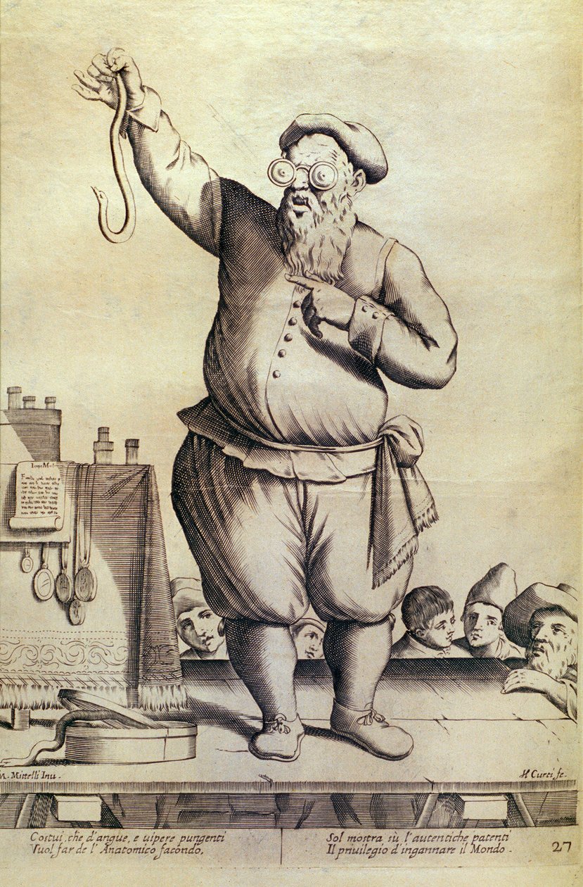 TULOVÉ ŽIVNY - CIARLATANO od Giuseppe Maria Mitelli