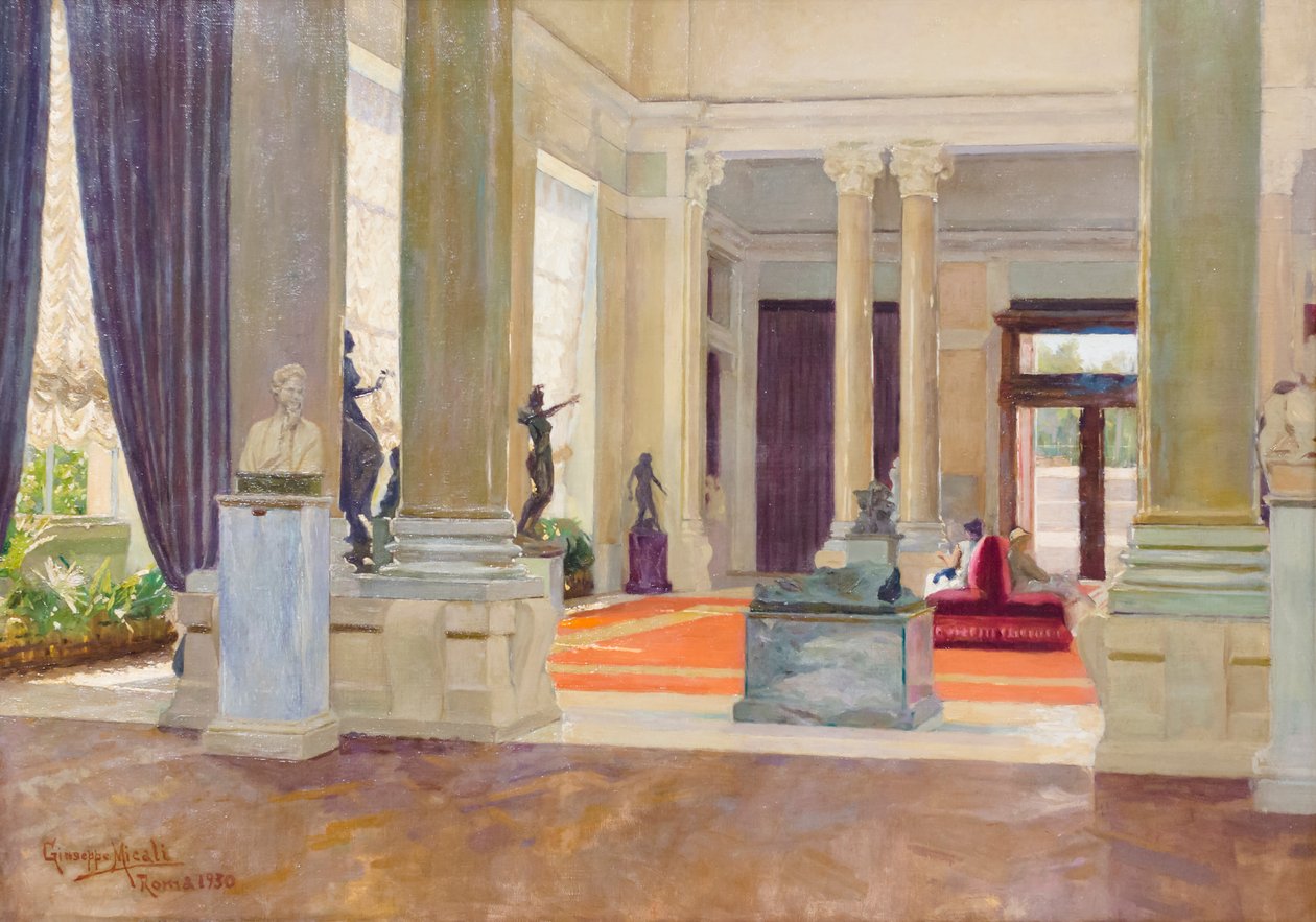 Národní galerie moderního umění. Vstupní hala od Giuseppe Micali