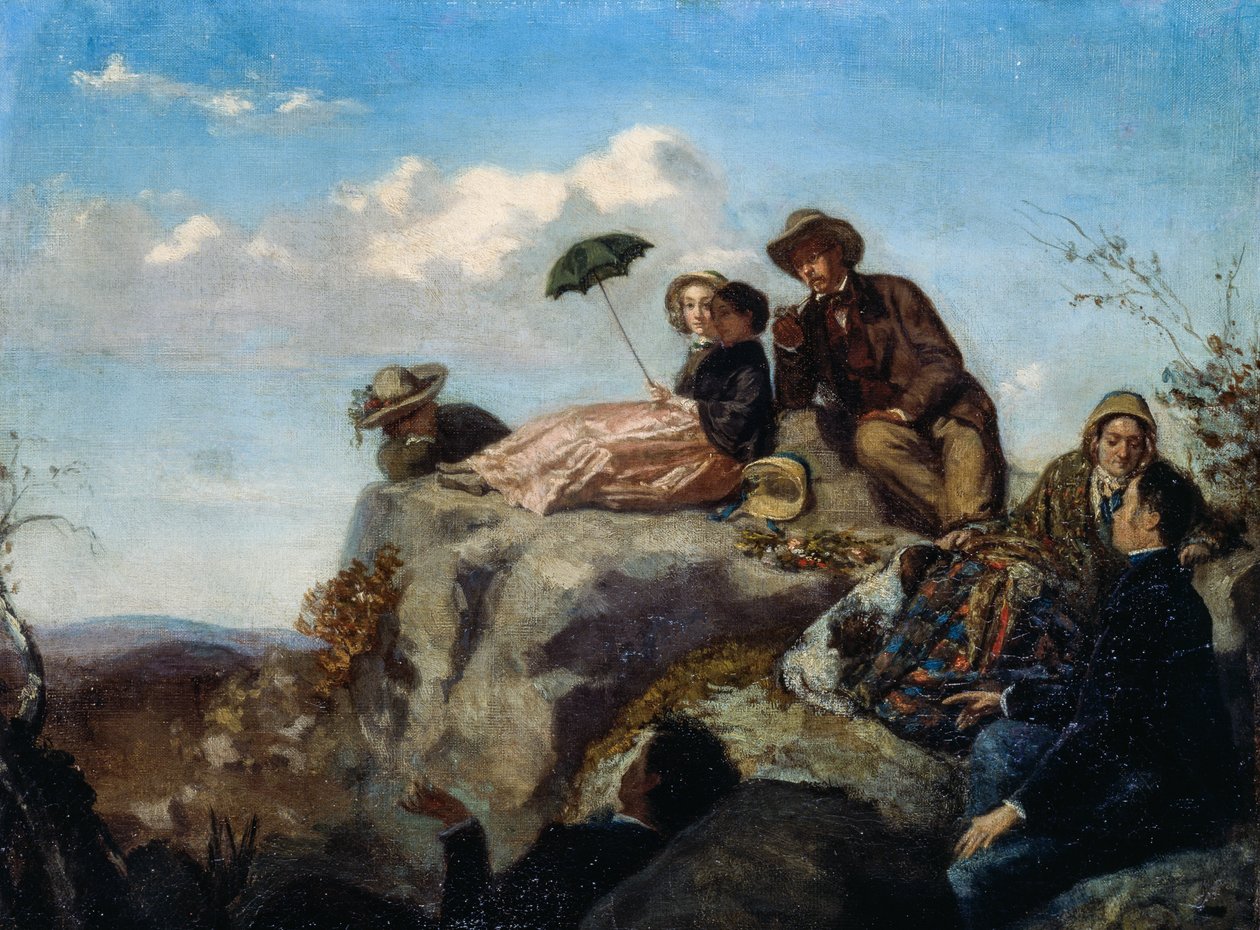 Piknik (olej na plátně) od Giuseppe Palizzi