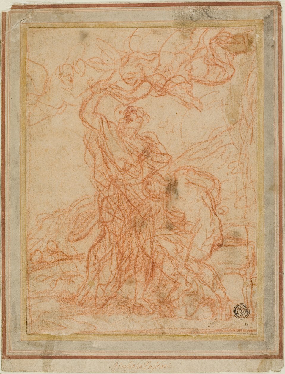 Abrahamova oběť (recto a verso) od Giuseppe Passeri