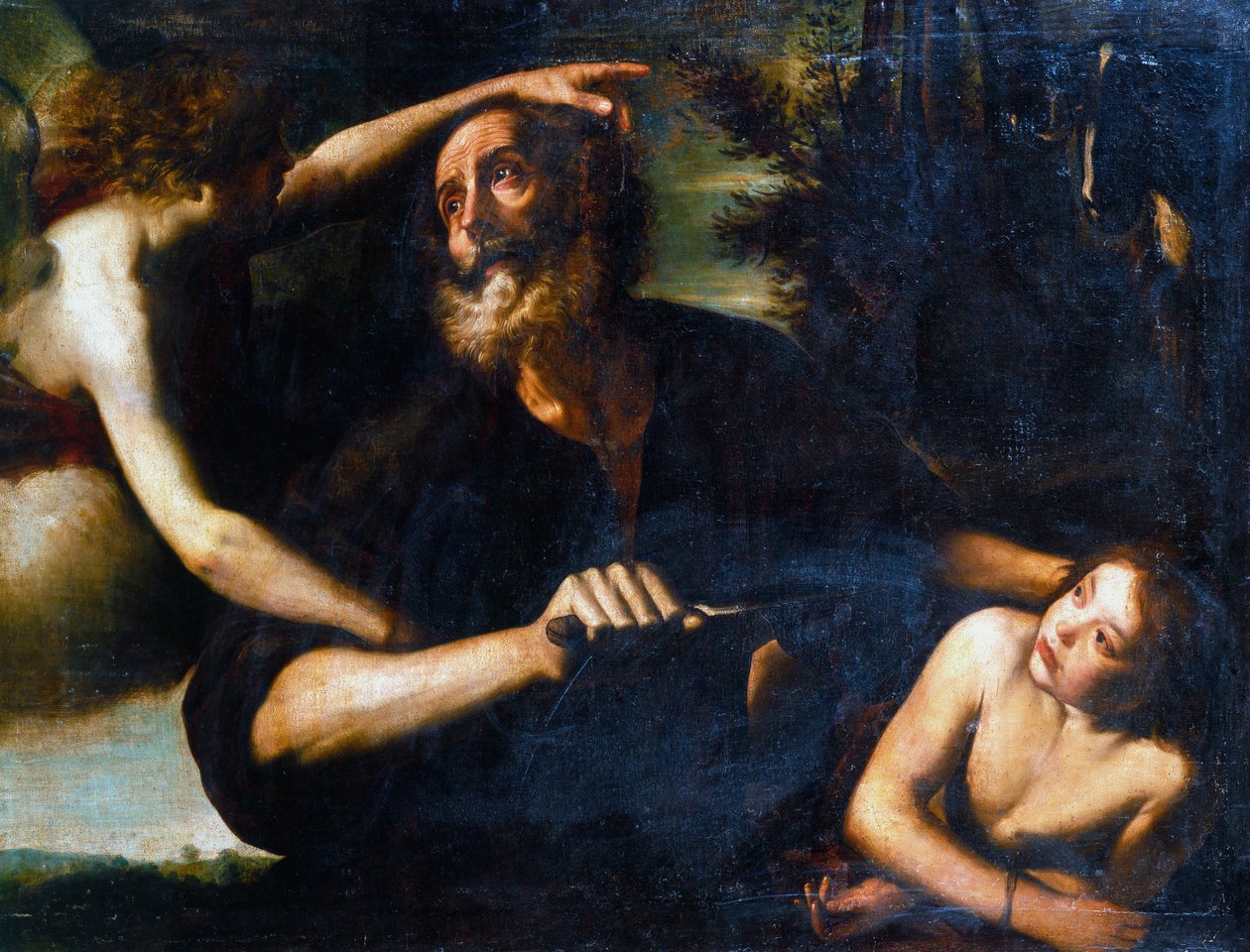 Obětování Izáka, počátek 17. století od Giuseppe Vermiglio