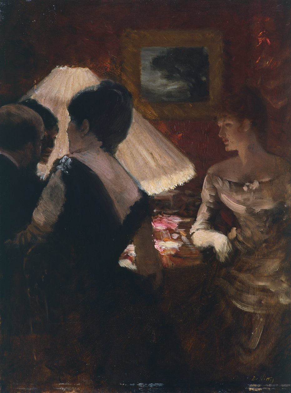 Kolem stínidla od Giuseppe or Joseph de Nittis