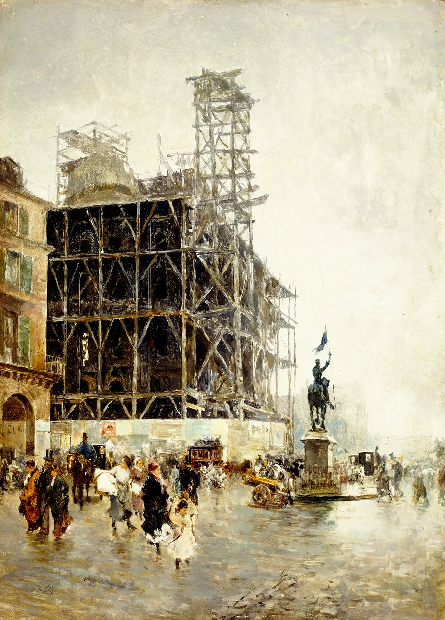 Náměstí pyramid, od Giuseppe or Joseph de Nittis