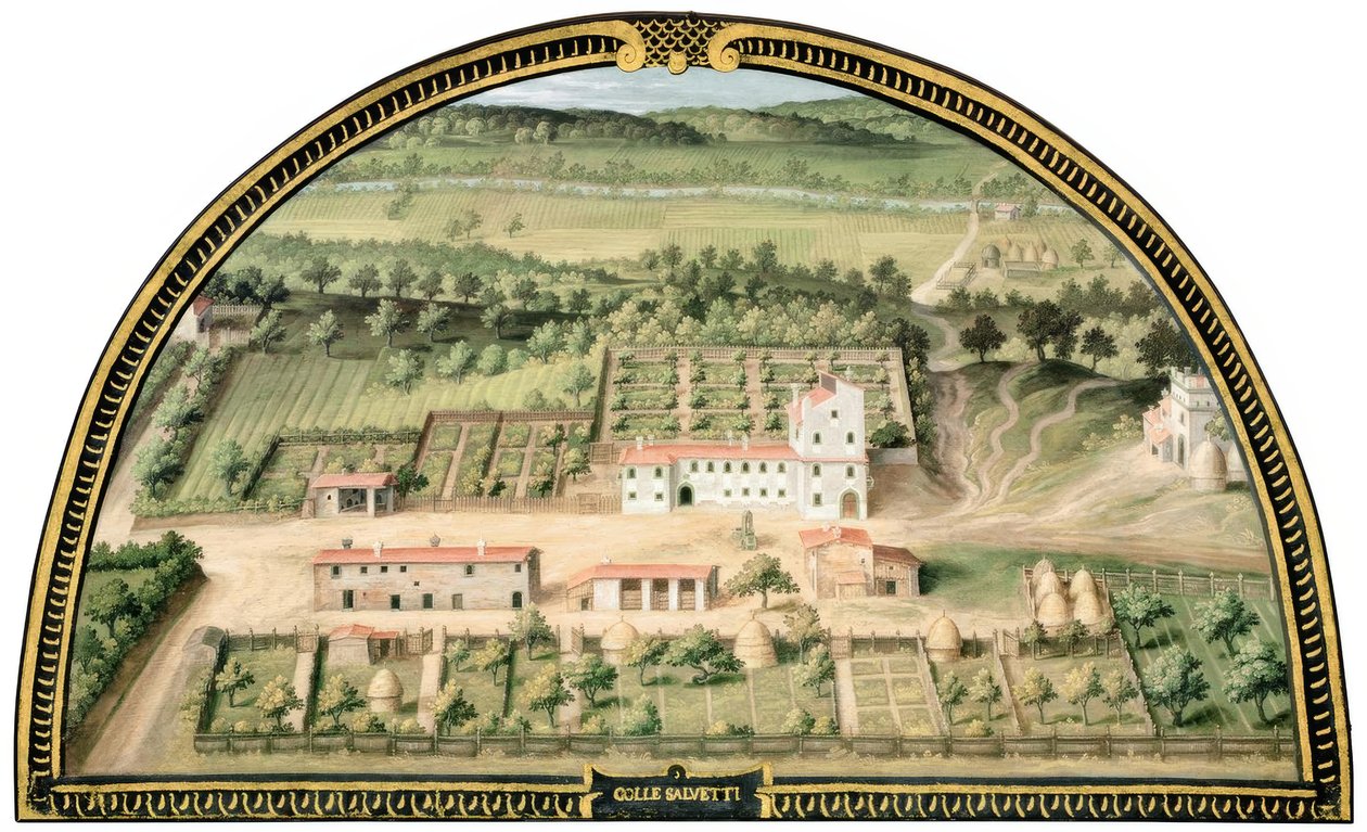 Medicejská vila Collesalvetti od Giusto Utens