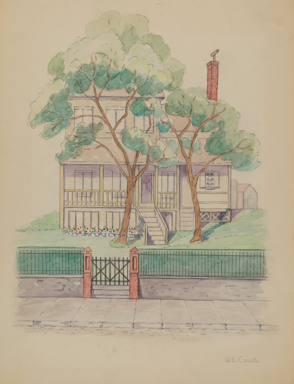 Stewart House, c. 1936. od Gladys Cook