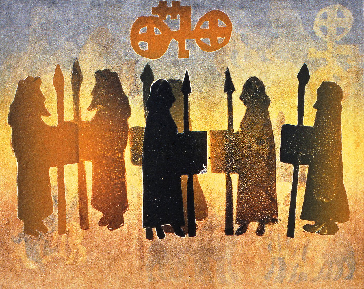 Border Picts, 2000 (monotisk) od Gloria Wallington