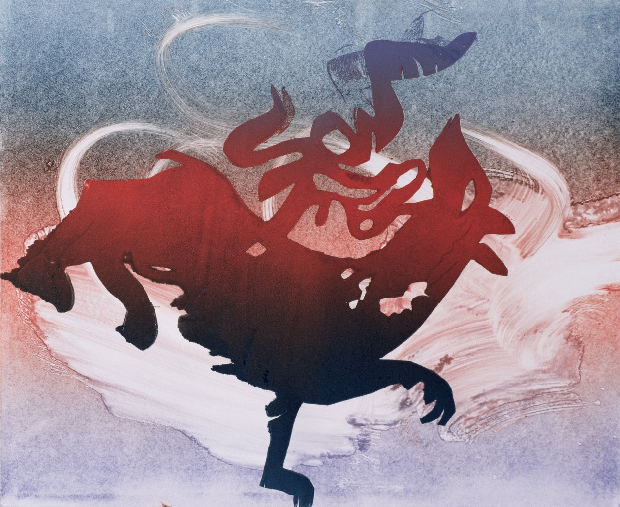 Maeshowe Dragon, 1995 (monotyp) od Gloria Wallington