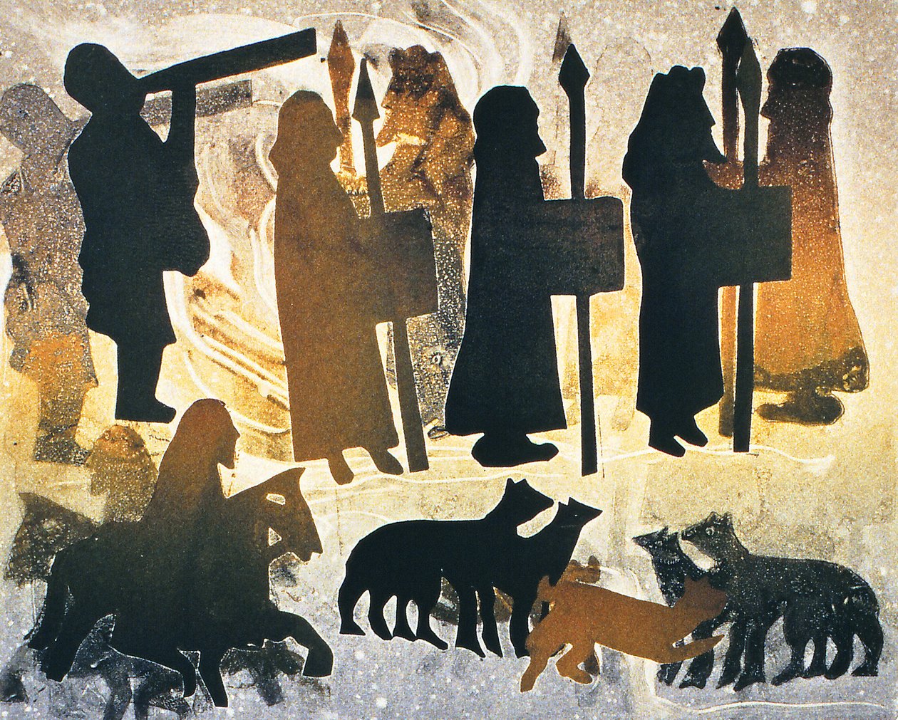 Pictish Journey, 2000 (monotisk) od Gloria Wallington