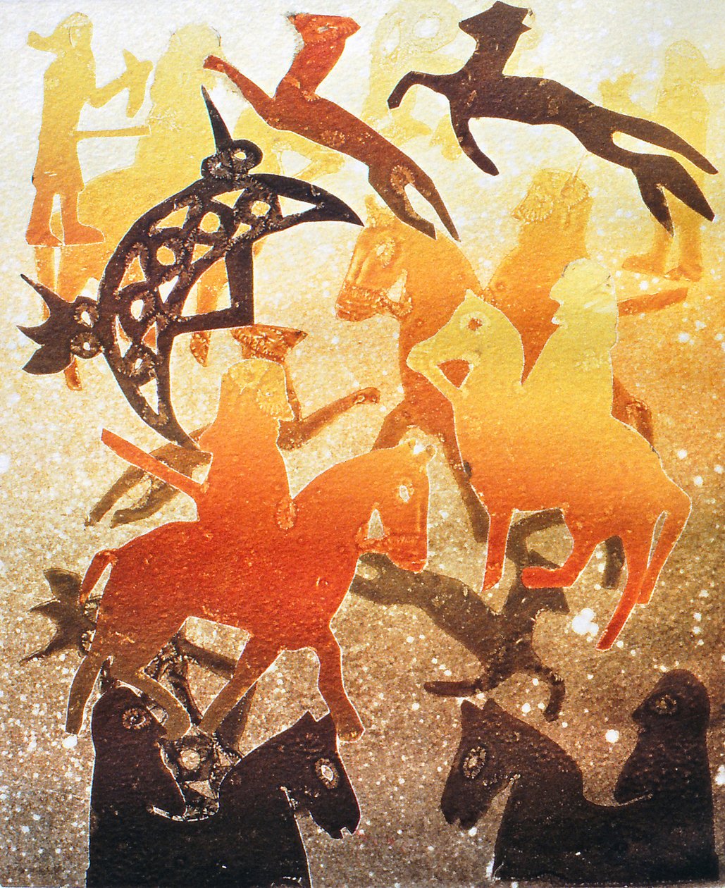 Pictish Hunt 2000 (monotisk) od Gloria Wallington