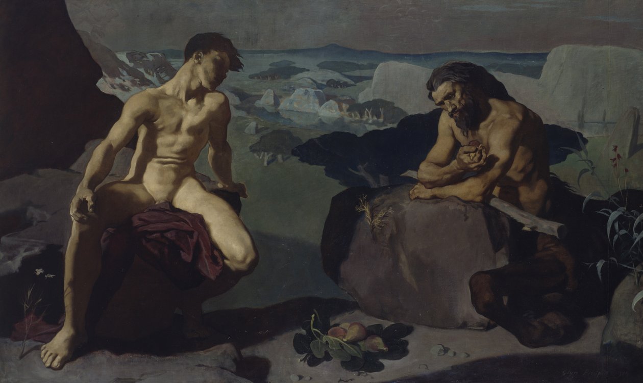 Melampus a Kentaur od Glyn Warren Philpot