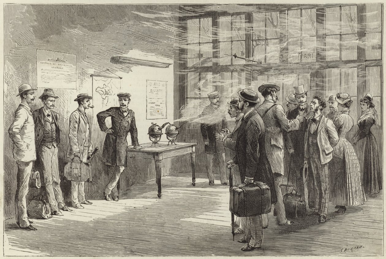 Cholera v Evropě (rytina) od Godefroy Durand