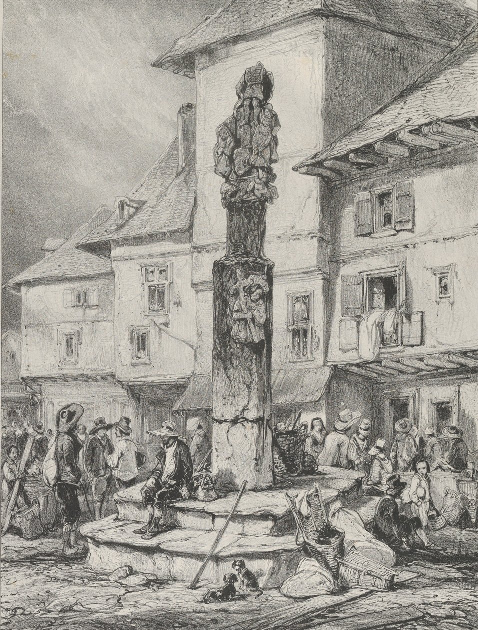 Kříž Chaudesaigues, 1831. od Godefroy Engelmann