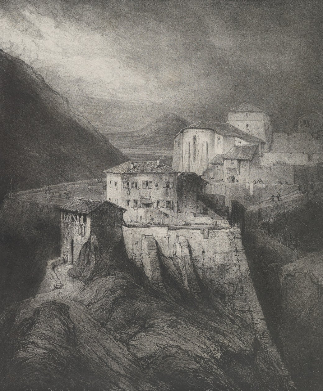 Kostel Saint Jean, Thiers, 1831. od Godefroy Engelmann