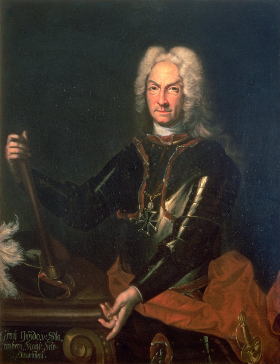 01148 polní maršál hrabě Guidobald von Starhemberg (1654-1737), rakouský vojenský velitel ve Španělsku během války o španělské dědictví od Godfrey Kneller
