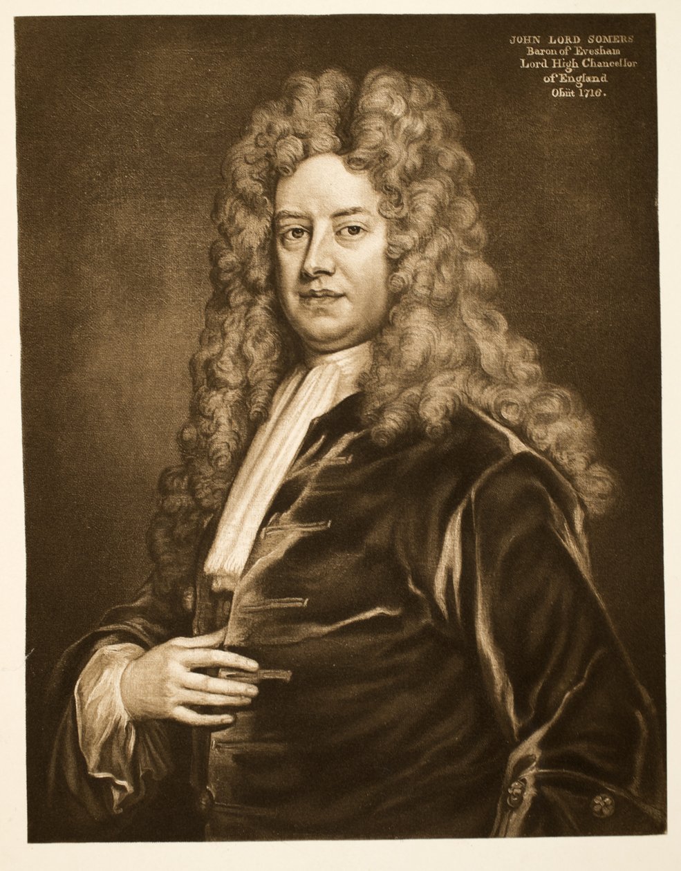 John, baron Somers, P.R.S. hospoda. 1902 (kolotyp) od Godfrey Kneller