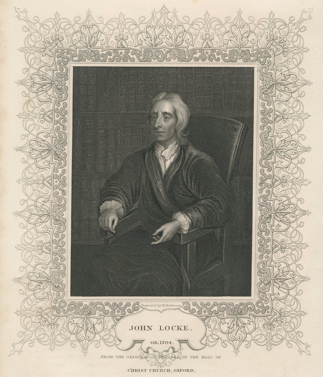 John Locke (1632-1704) od Godfrey Kneller