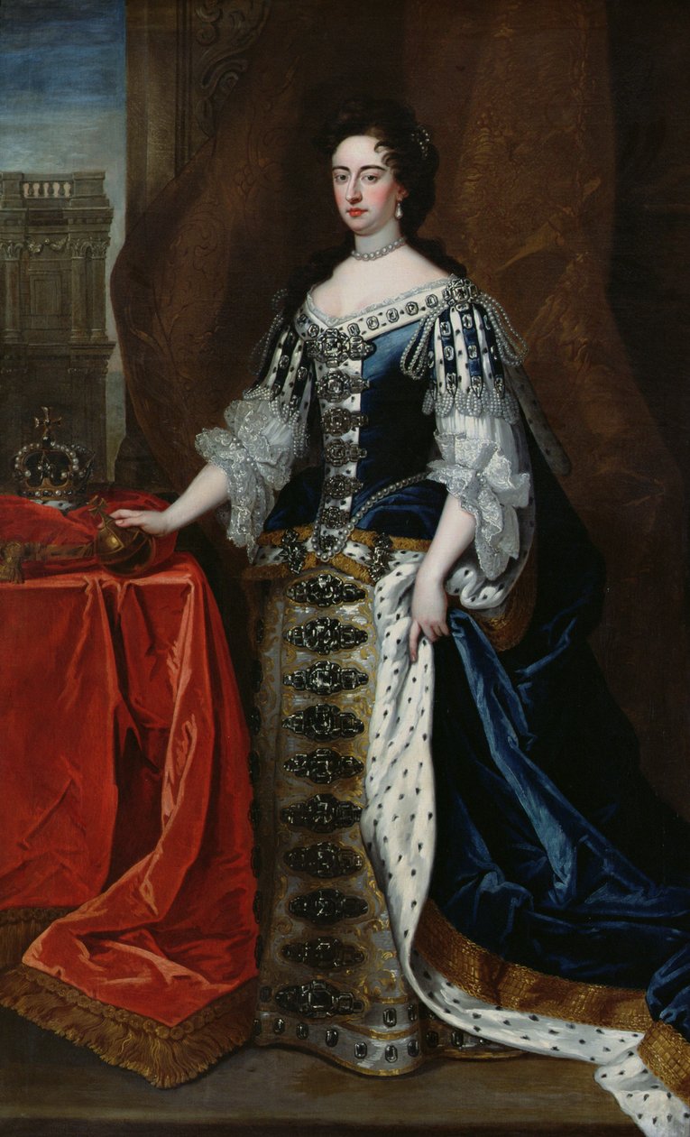 Portrét královny Marie (1662-94) (viz také 194650) od Godfrey Kneller