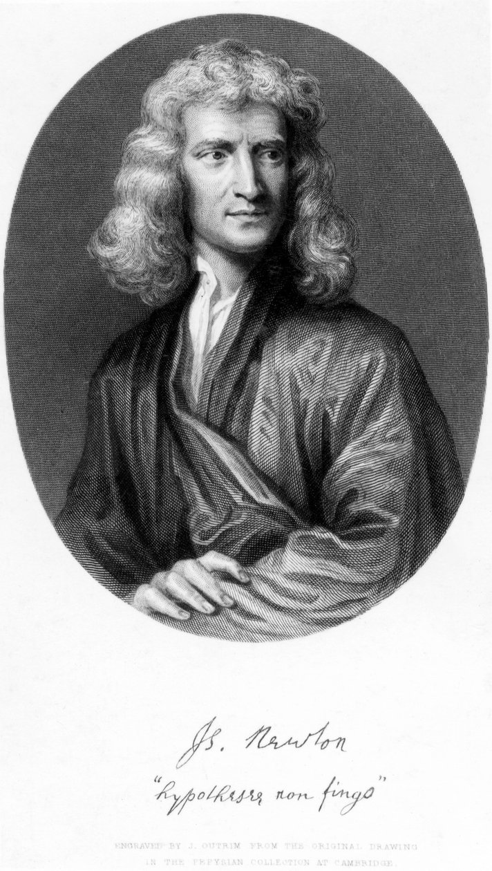 Sir Isaac Newton od Godfrey Kneller