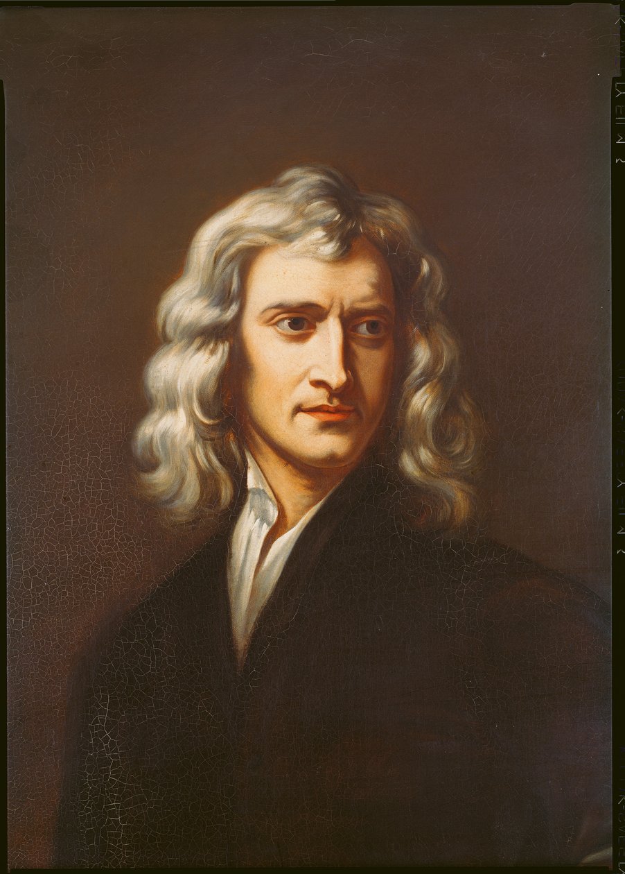 Sir Isaac Newton 1642-1723 detail olej na plátně z roku 159042 od Godfrey Kneller