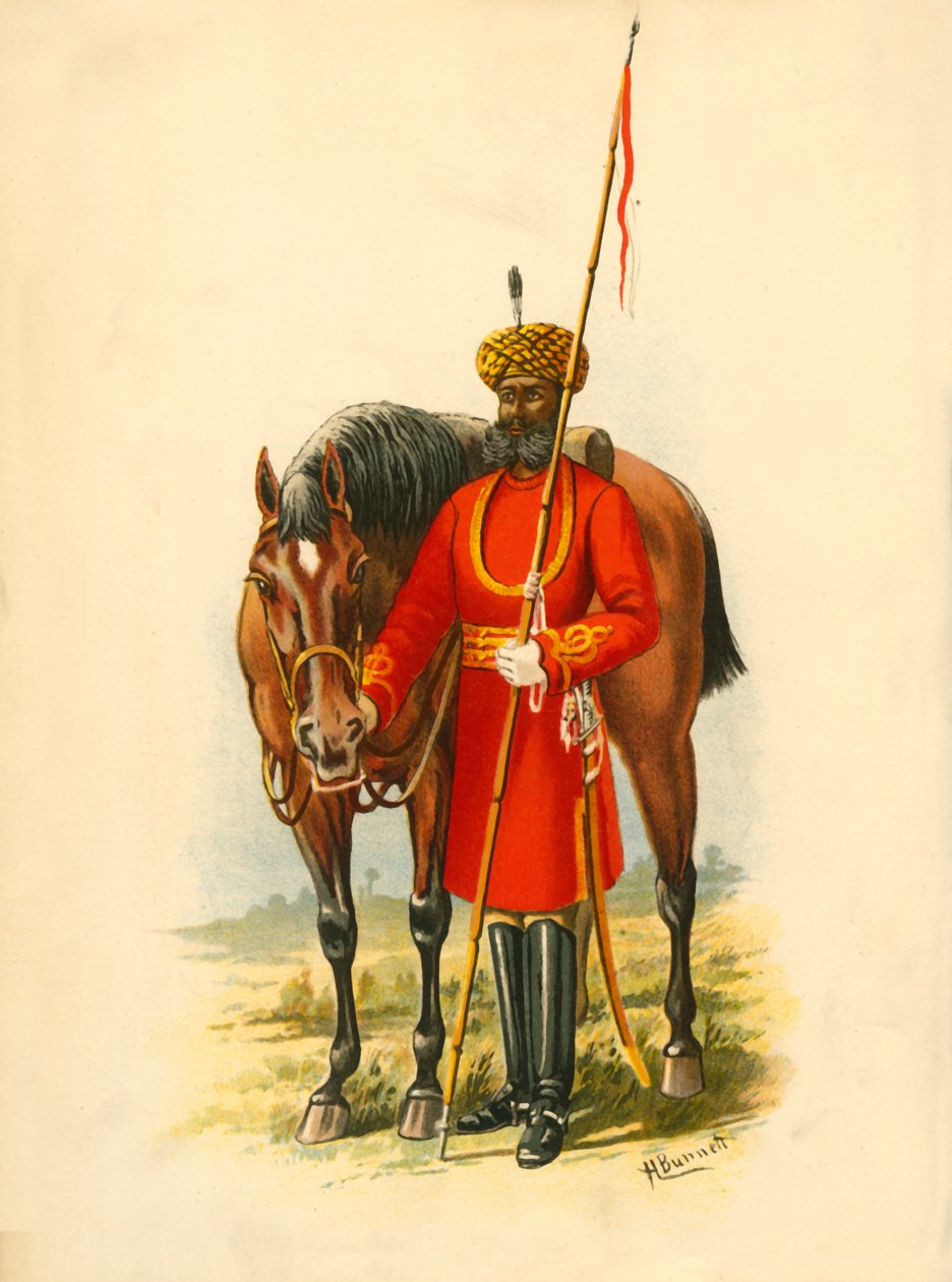 The Governor-Generals Body-Guard, Kalkata, 1890. od Godfrey Douglas Giles