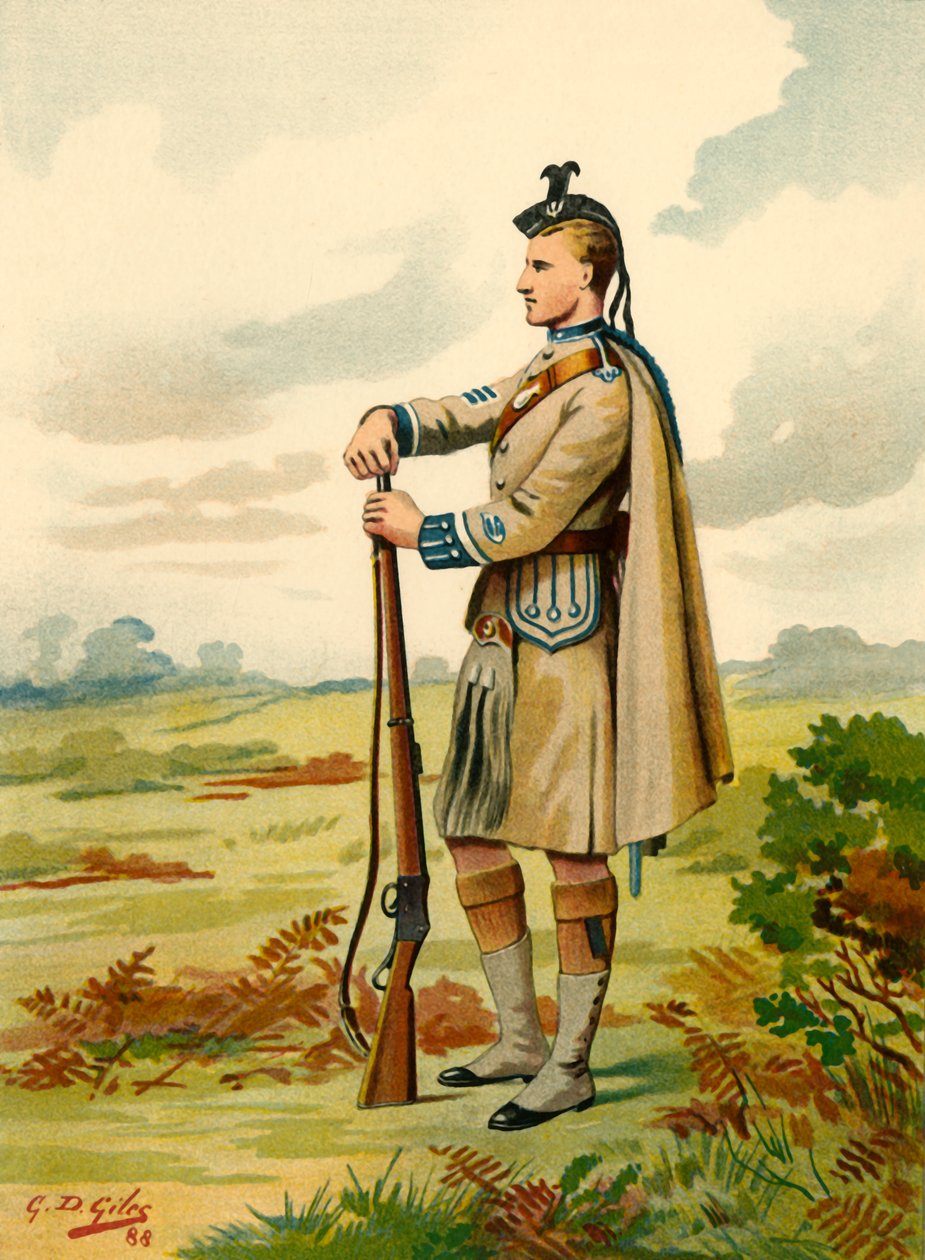 The London Scottish - Volunteers, 1890. od Godfrey Douglas Giles