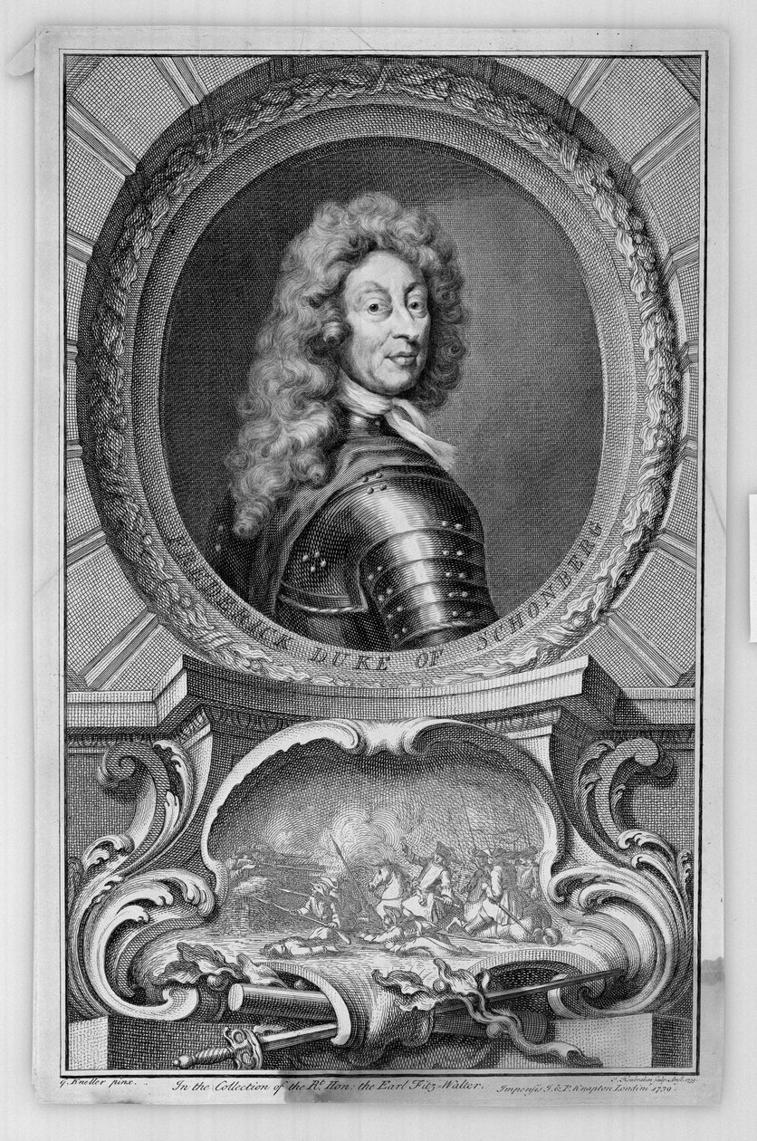 Fridrich vévoda ze Schombergu od Godfrey Kneller