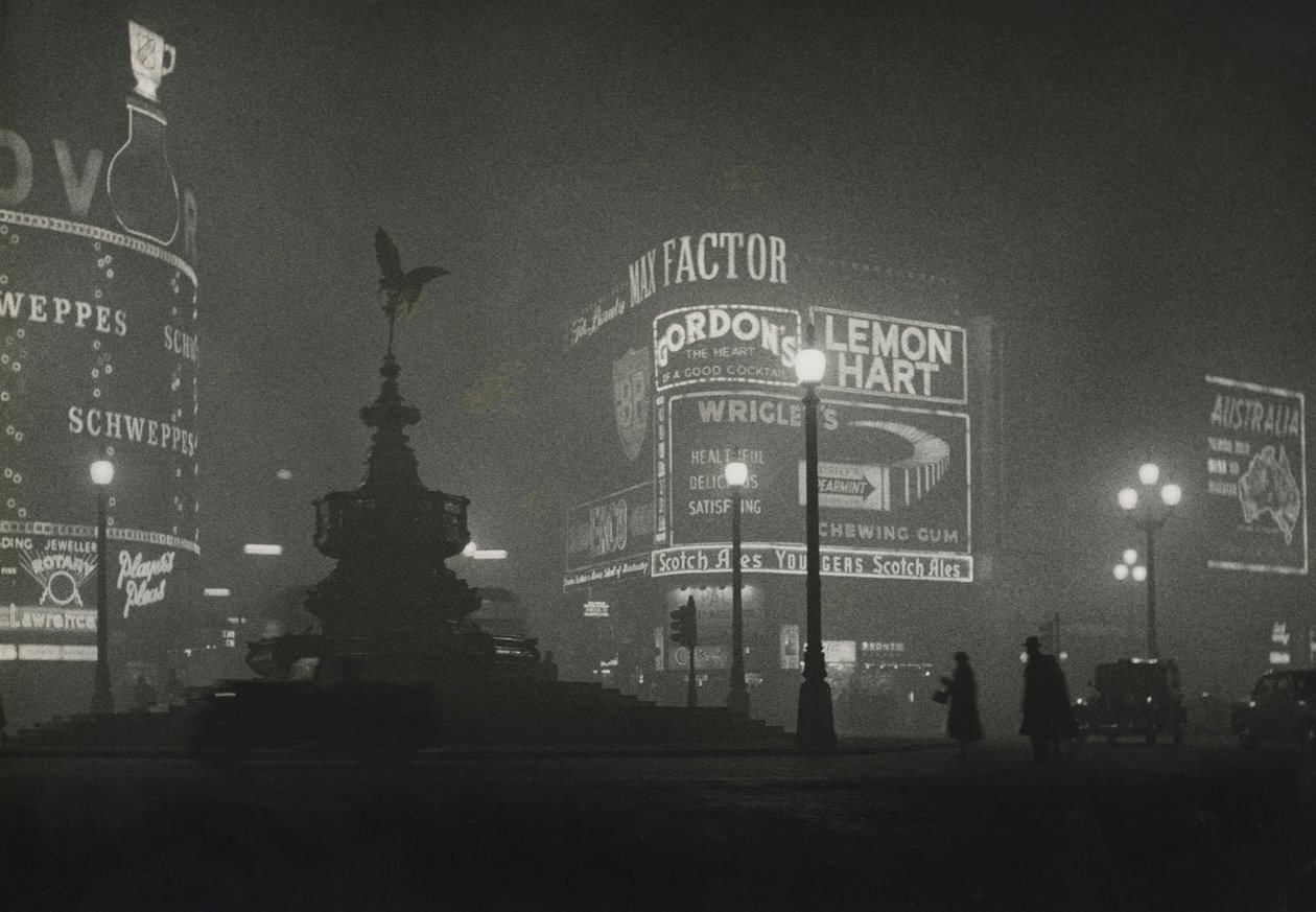 Piccadilly Circus 50. léta 20. století od Godfrey Macdominic