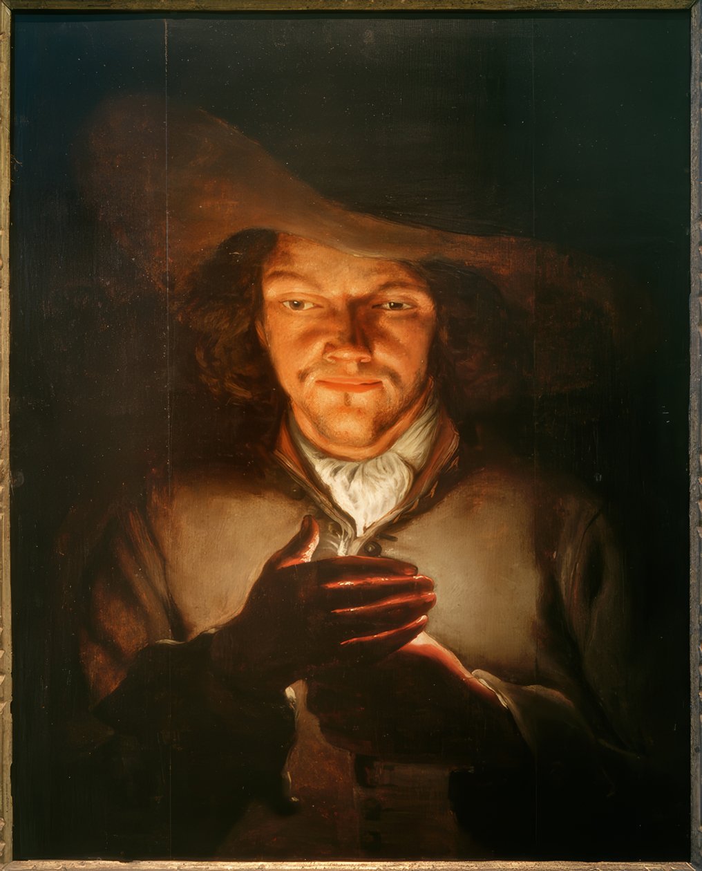 Muž se svíčkou od Godfried Schalcken