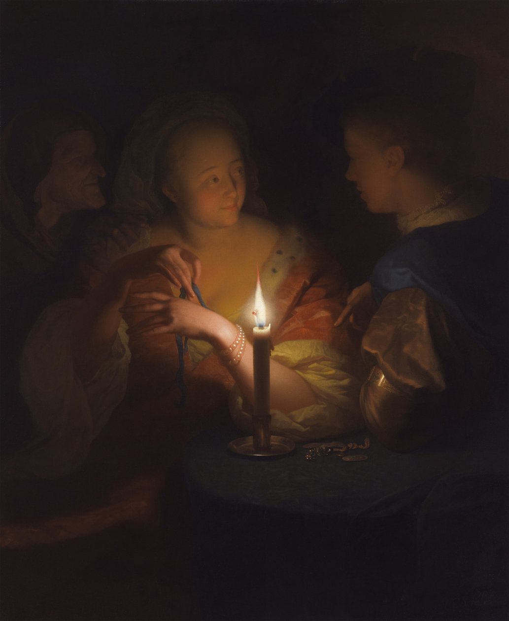 Milenci (Marnotratný syn) od Godfried Schalcken