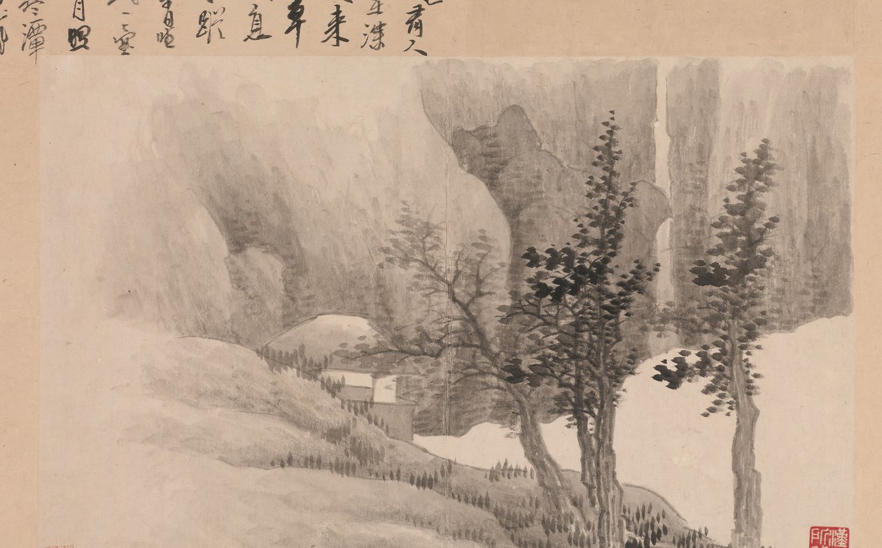 Krajiny s básněmi, 1688. od Gong Xian