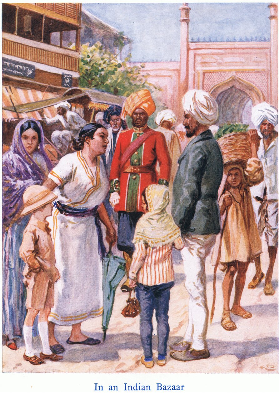 V indickém bazaru od Gordon Frederick Browne