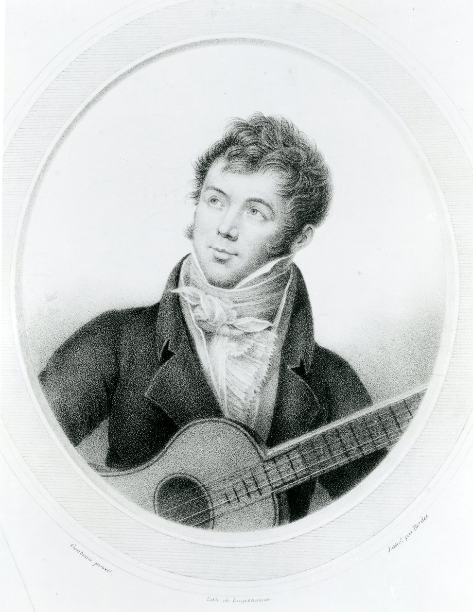 Fernando Sor (1778-1839) kolem 1825 (litografie) od Gottfried or Godefroy Engelmann