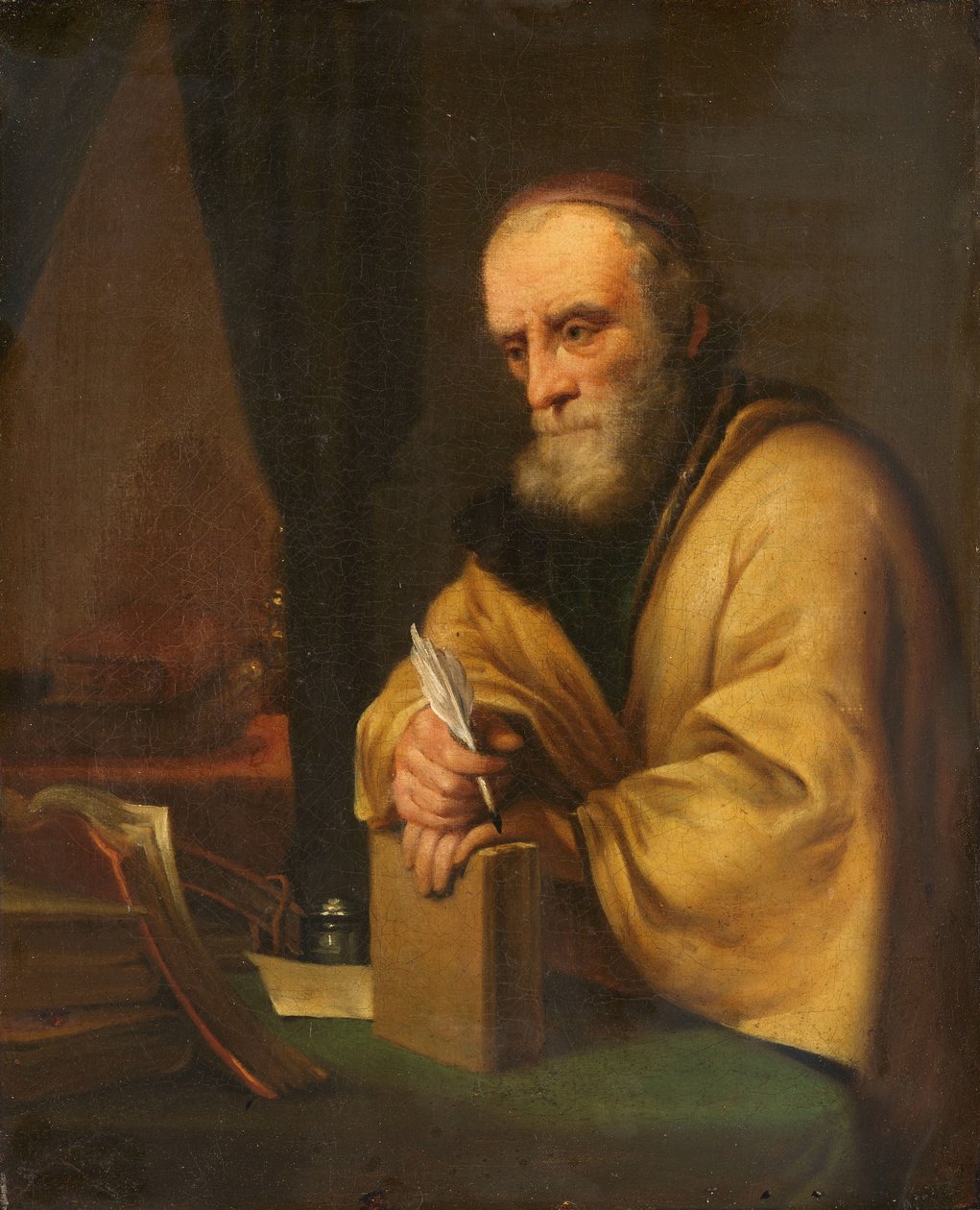 Starý učenec od Gottfried Kneller (copy after)