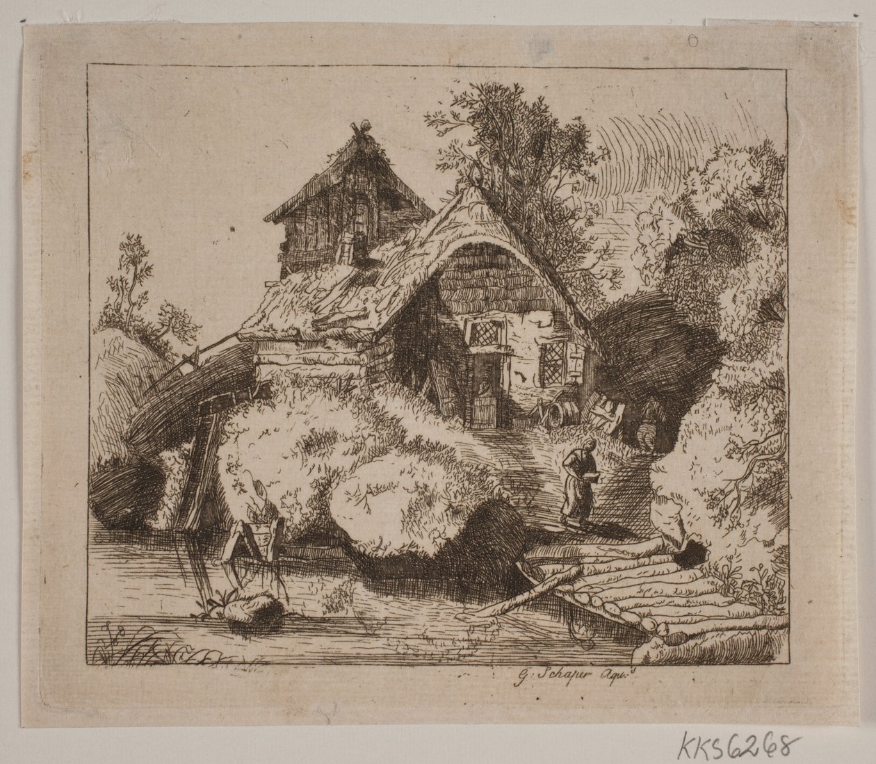 Starý statek od Gottfried Schaper