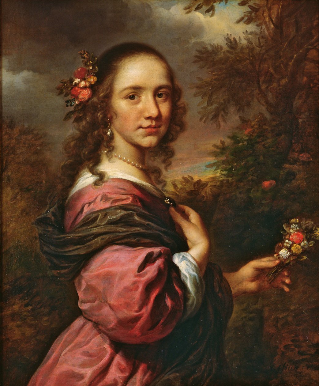 Portrét dámy, 1658 od Govaert Flinck