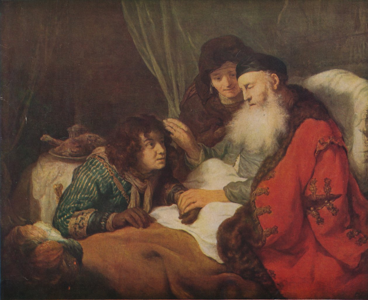 Isaac Blessing Jacob, c1638, 1914. od Govaert Flinck