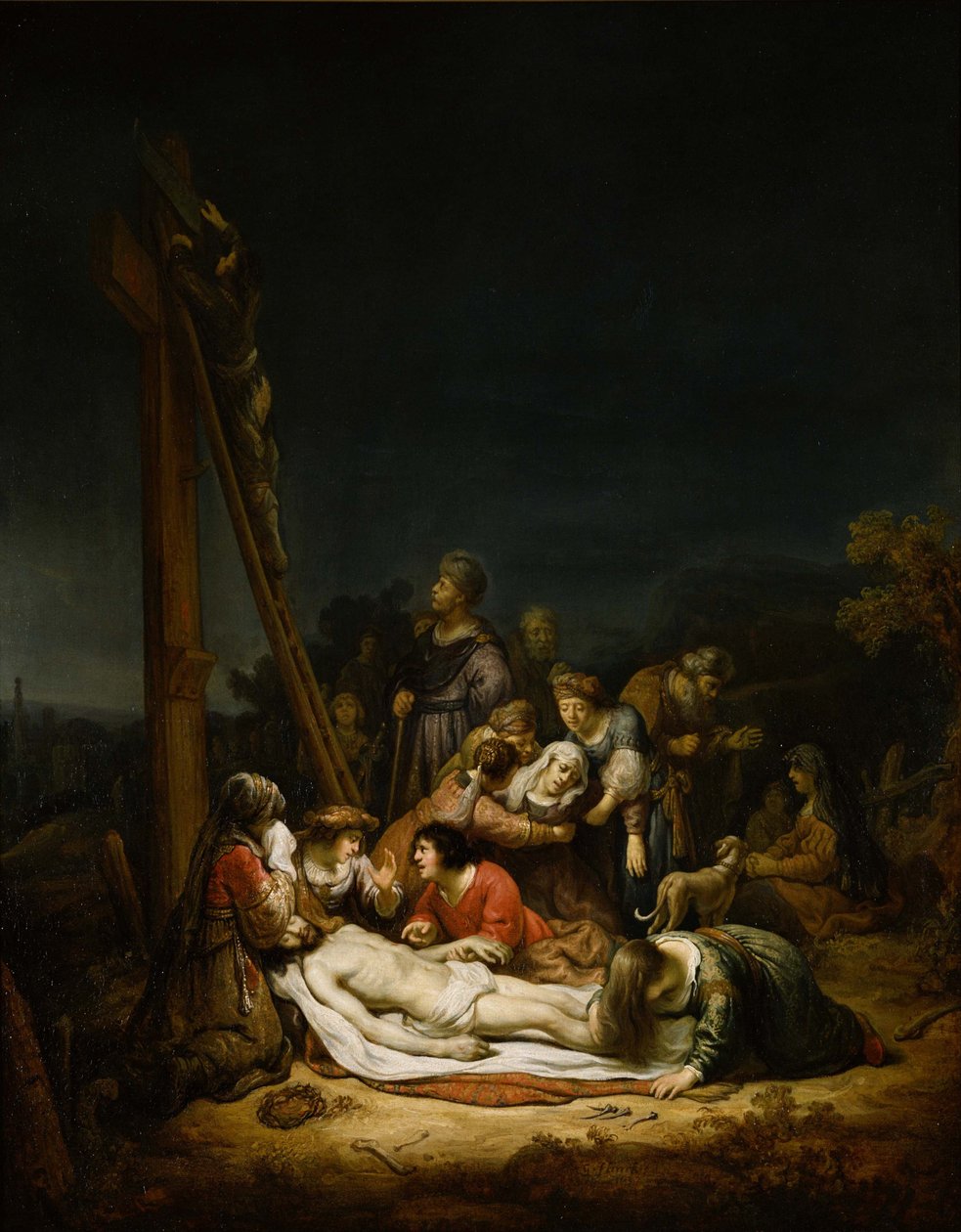 Oplakávání nad Kristem, 1637 od Govaert Flinck